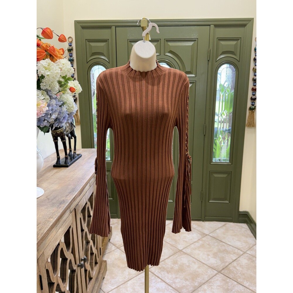 Hera Vintage Brown Dress – Size L - Picture 3 of 7